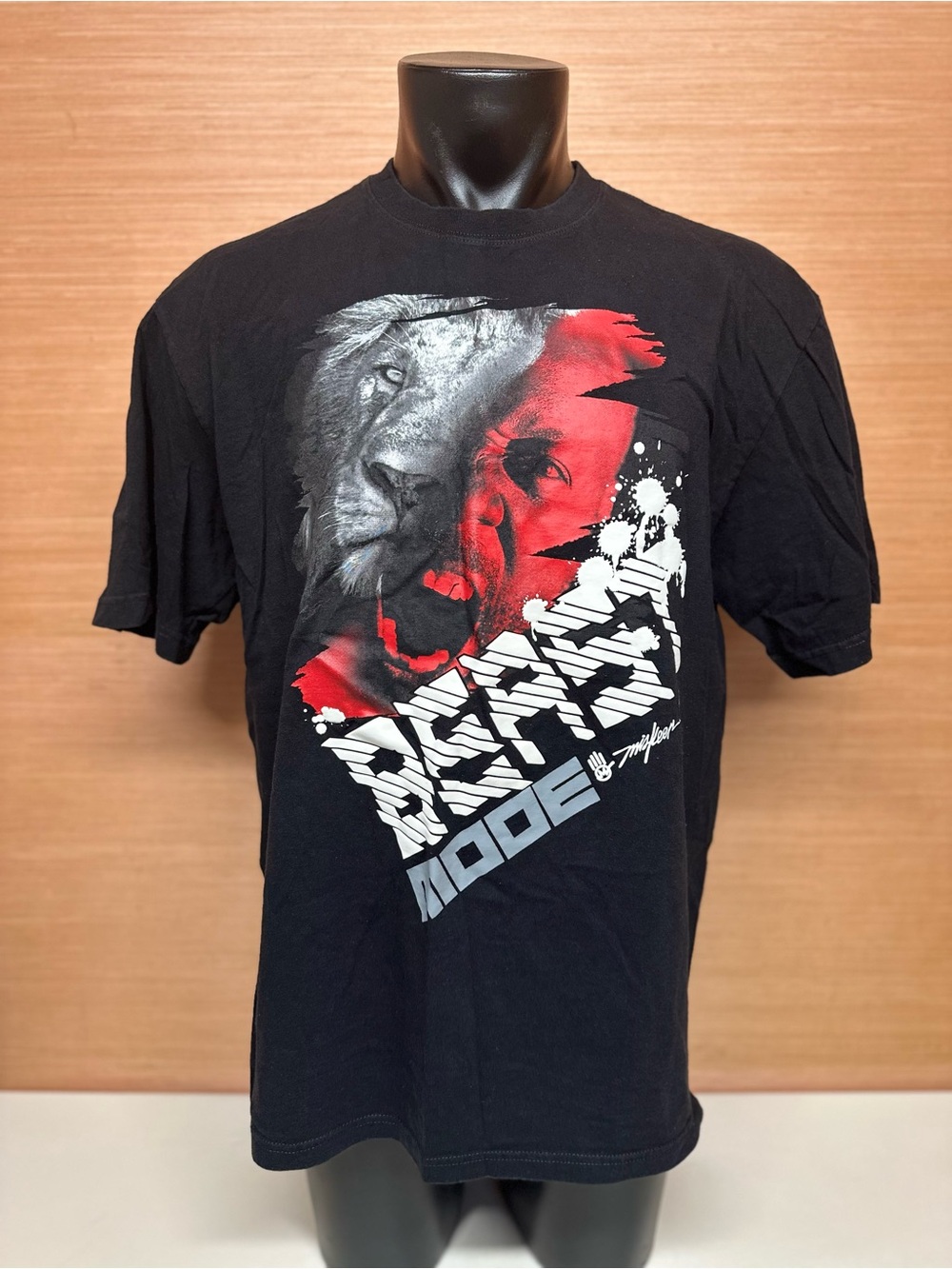Miskeen Beast Mode Black Short Sleeve T-Shirt Adult Size 2XL